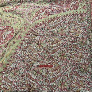 1472 Antique Kashmir Pashmina Moon Shawl-WOVENSOULS Antique Textiles &amp; Art Gallery
