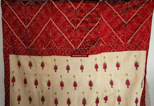 LOT 55 - 580 Antique Nuristan / Swat Valley Wedding Phulkari Shawl SOLD-WOVENSOULS-Antique-Vintage-Textiles-Art-Decor
