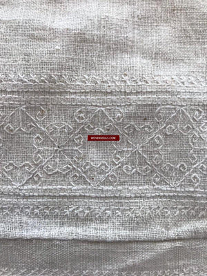 LOT 57 - 1350 RARE Unusual Antique Weddding Shawl Textile with Embroidery from Swat Valley SOLD-WOVENSOULS-Antique-Vintage-Textiles-Art-Decor
