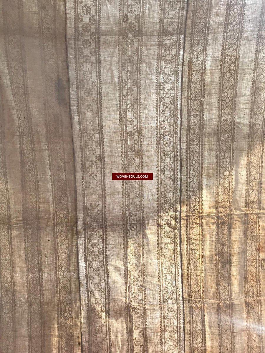 LOT 57 - 1350 RARE Unusual Antique Weddding Shawl Textile with Embroidery from Swat Valley SOLD-WOVENSOULS-Antique-Vintage-Textiles-Art-Decor