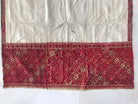 LOT 57 - 1350 RARE Unusual Antique Weddding Shawl Textile with Embroidery from Swat Valley SOLD-WOVENSOULS-Antique-Vintage-Textiles-Art-Decor