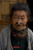 Portraits - Apatani Tribe Arunachal Pradesh-WOVENSOULS-Antique-Vintage-Textiles-Art-Decor