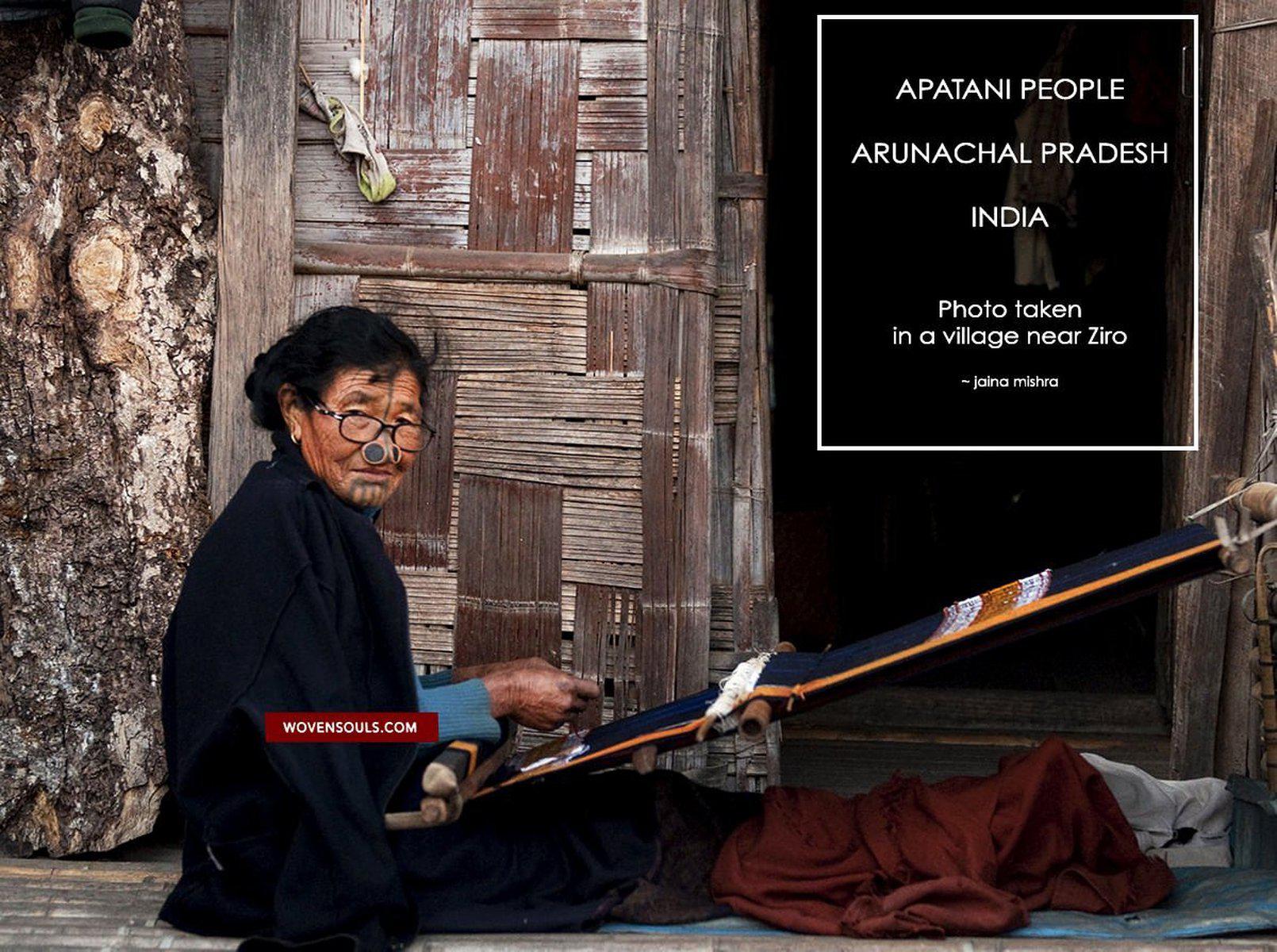 Portraits - Apatani Tribe Arunachal Pradesh-WOVENSOULS-Antique-Vintage-Textiles-Art-Decor