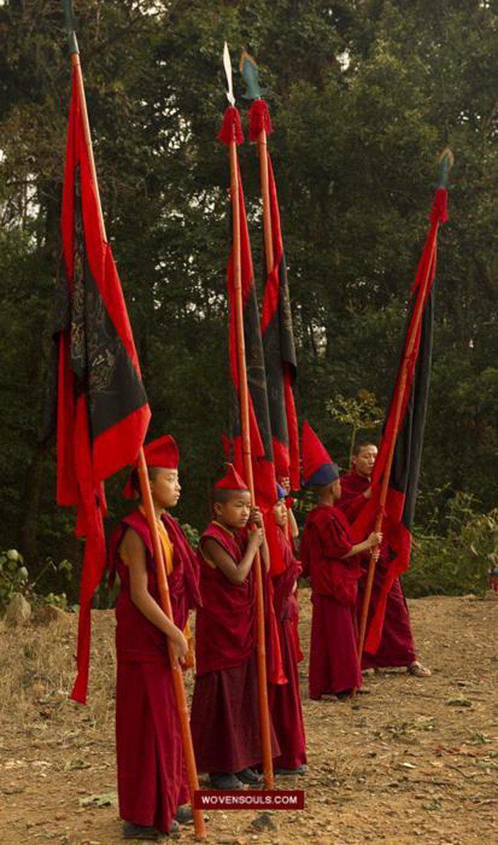 Portraits Buddhist Monks-WOVENSOULS-Antique-Vintage-Textiles-Art-Decor