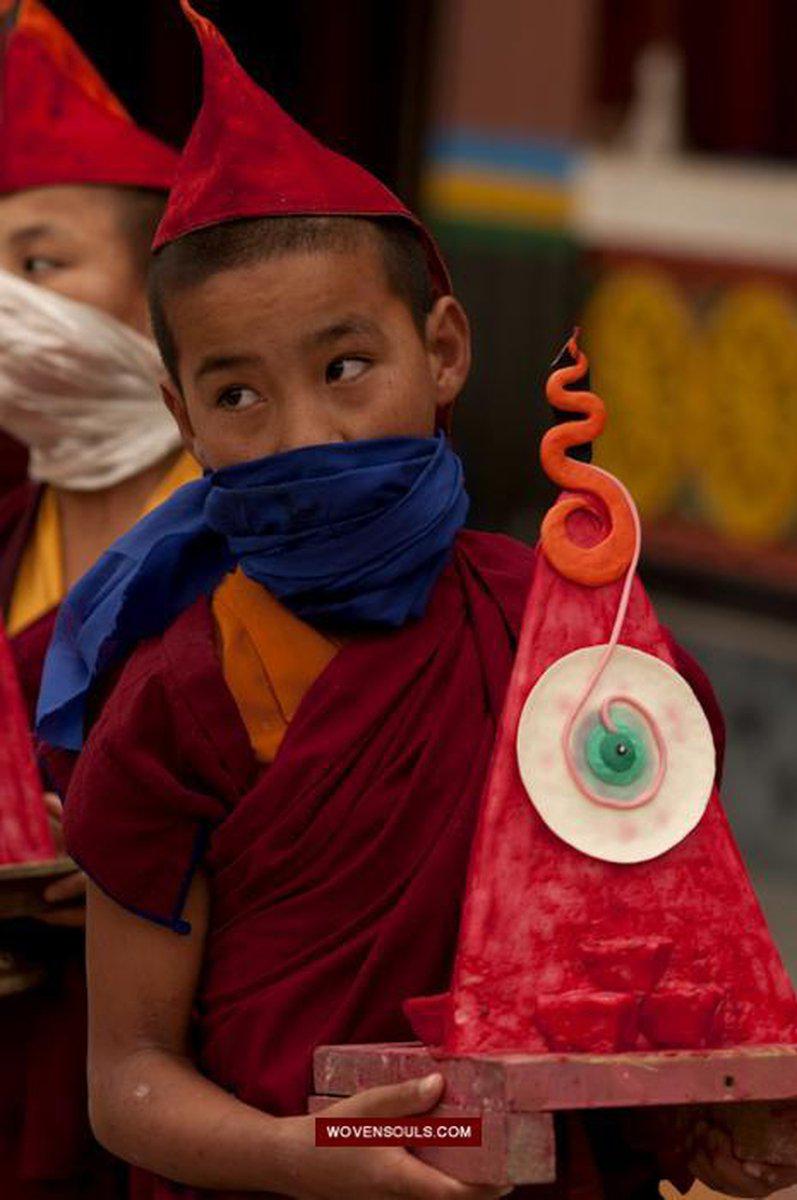 Portraits Buddhist Monks-WOVENSOULS-Antique-Vintage-Textiles-Art-Decor