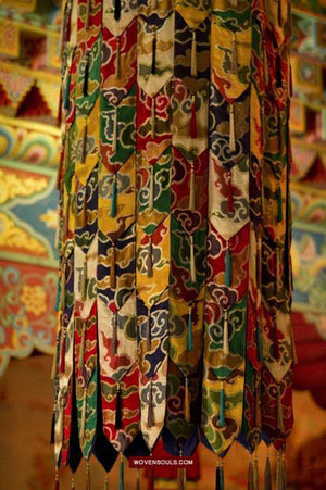 Portraits Buddhist Monks-WOVENSOULS-Antique-Vintage-Textiles-Art-Decor