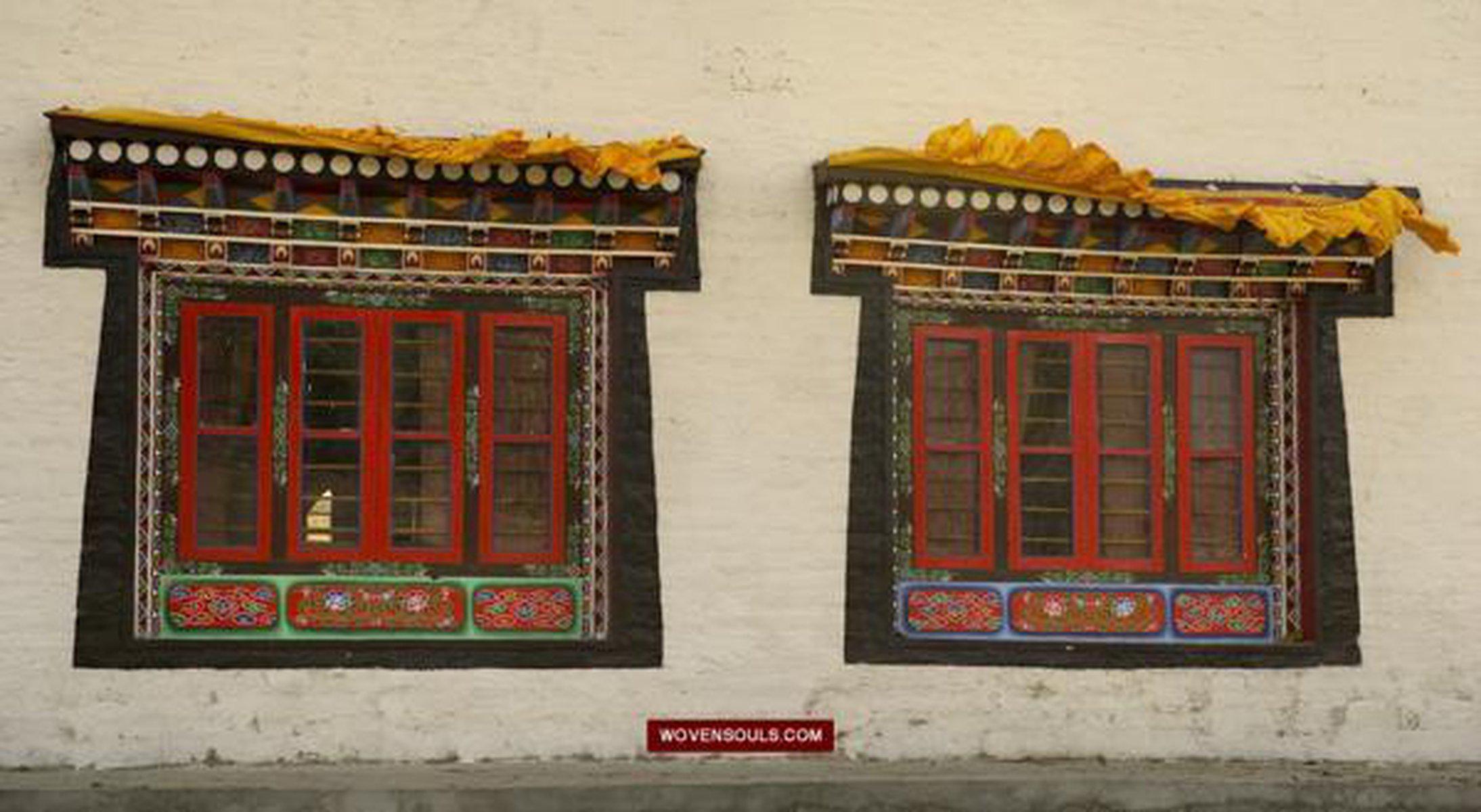 Portraits Buddhist Monks-WOVENSOULS-Antique-Vintage-Textiles-Art-Decor