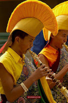 Portraits Buddhist Monks-WOVENSOULS-Antique-Vintage-Textiles-Art-Decor