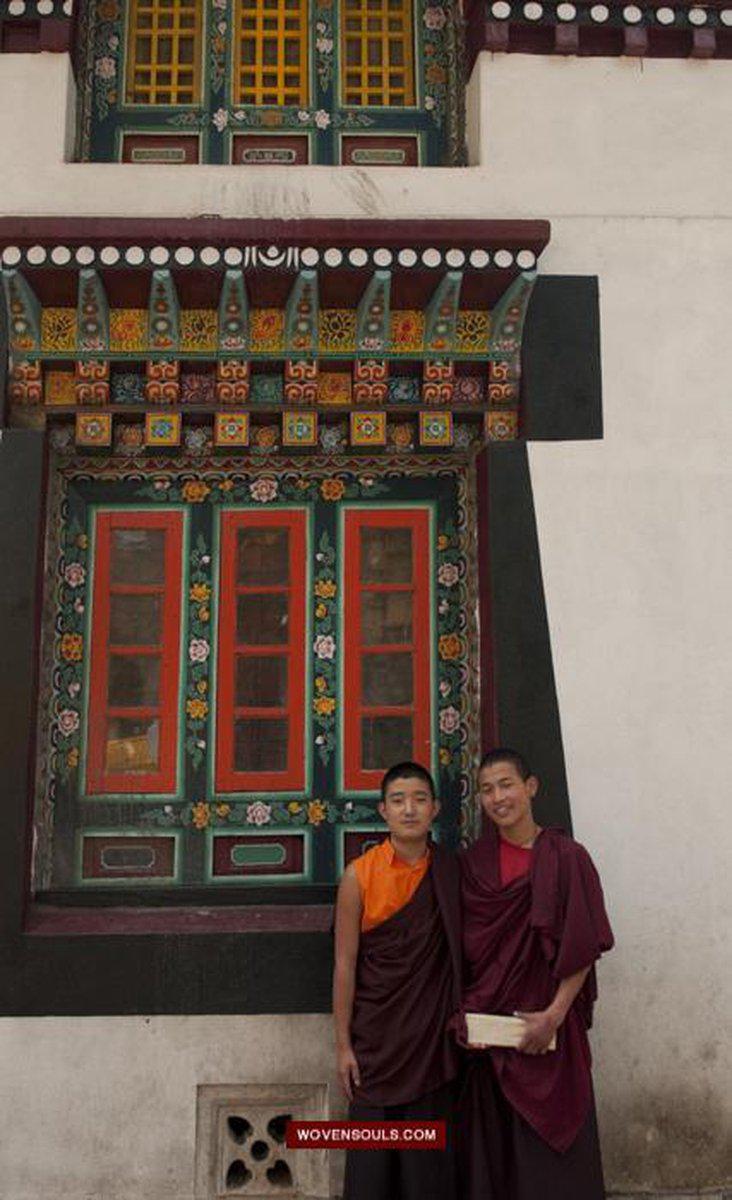 Portraits Buddhist Monks-WOVENSOULS-Antique-Vintage-Textiles-Art-Decor