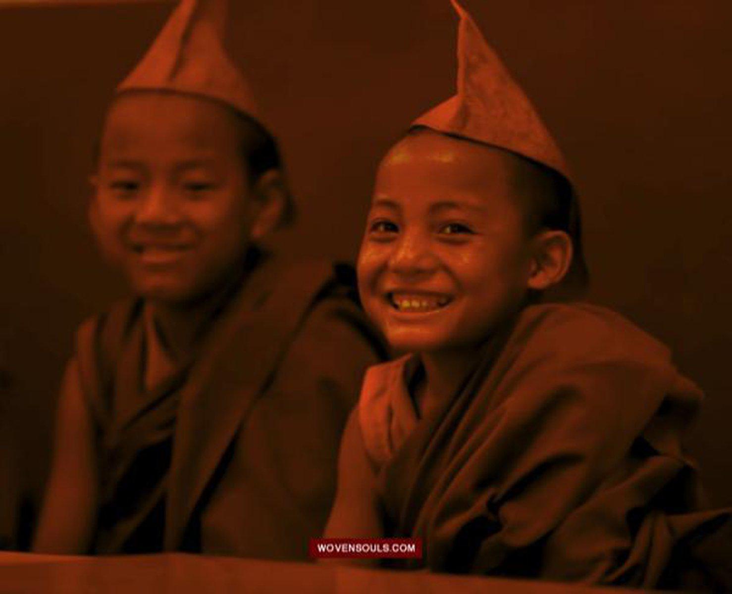 Portraits Buddhist Monks-WOVENSOULS-Antique-Vintage-Textiles-Art-Decor