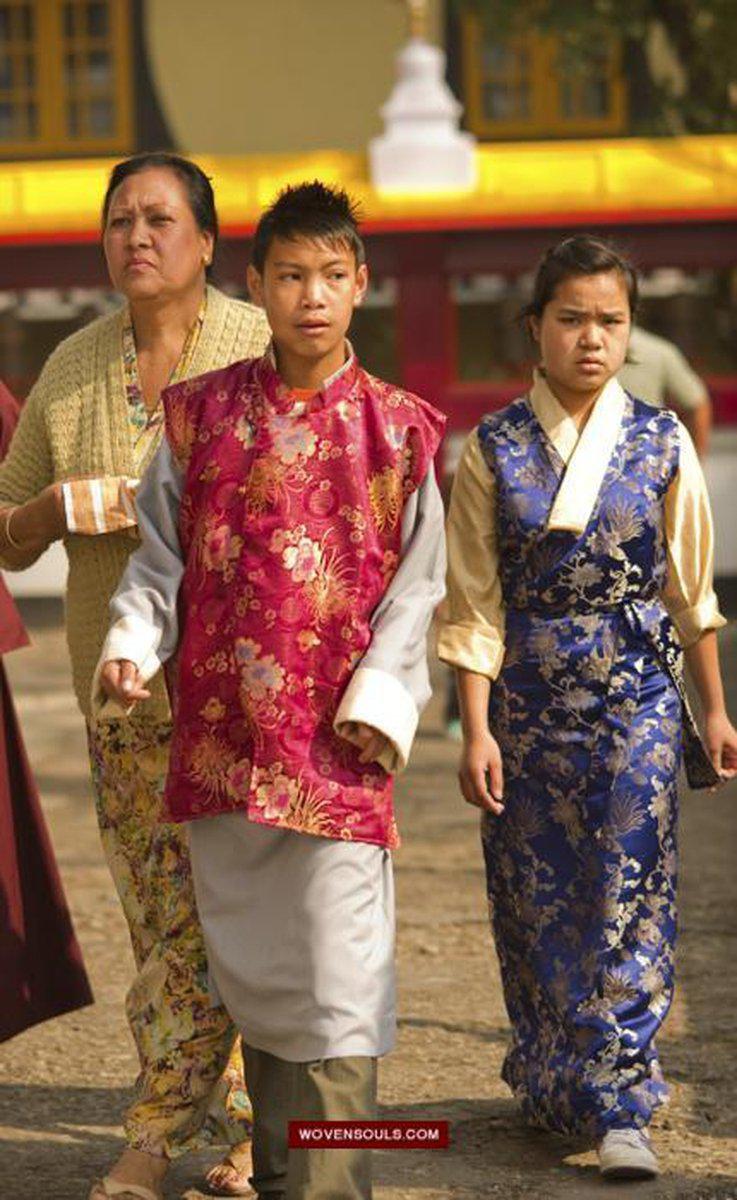 Portraits Buddhist Monks-WOVENSOULS-Antique-Vintage-Textiles-Art-Decor