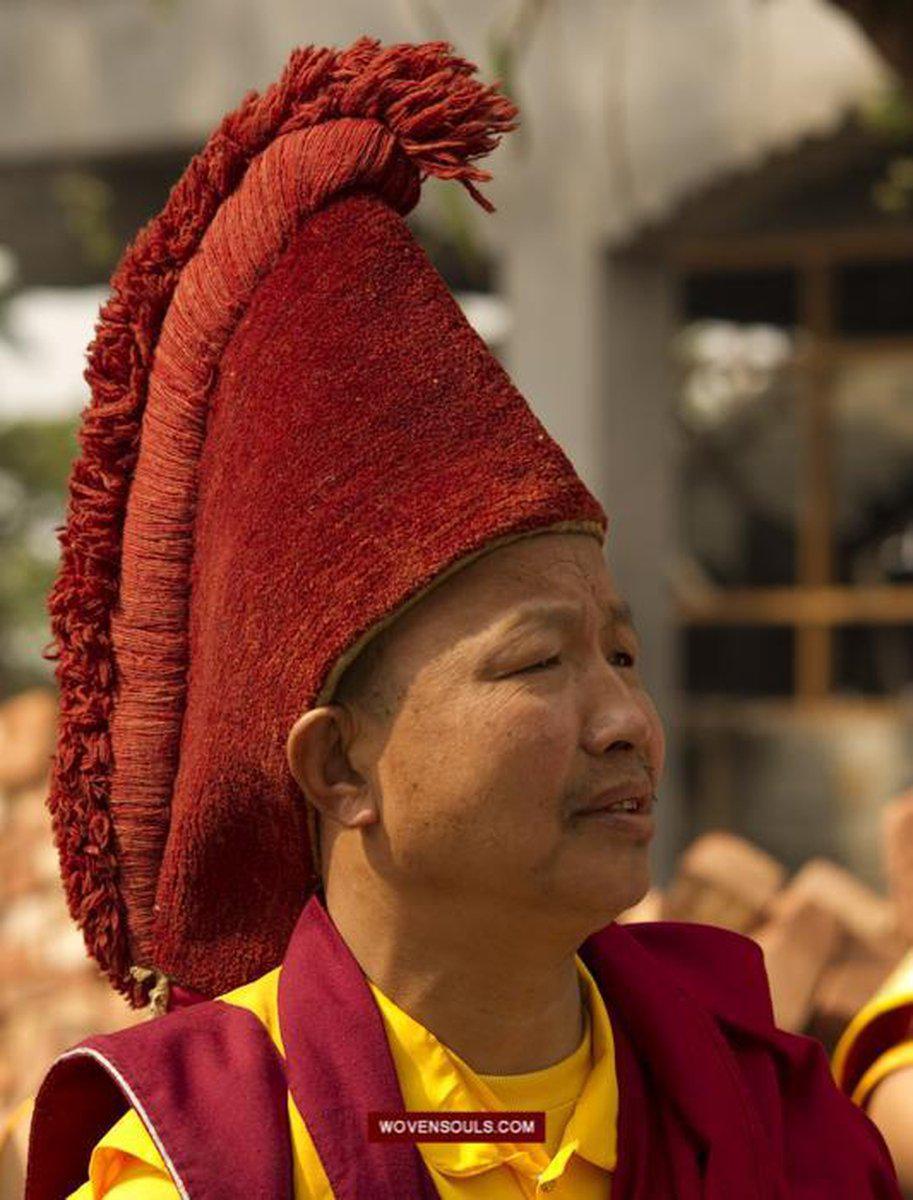 Portraits Buddhist Monks-WOVENSOULS-Antique-Vintage-Textiles-Art-Decor