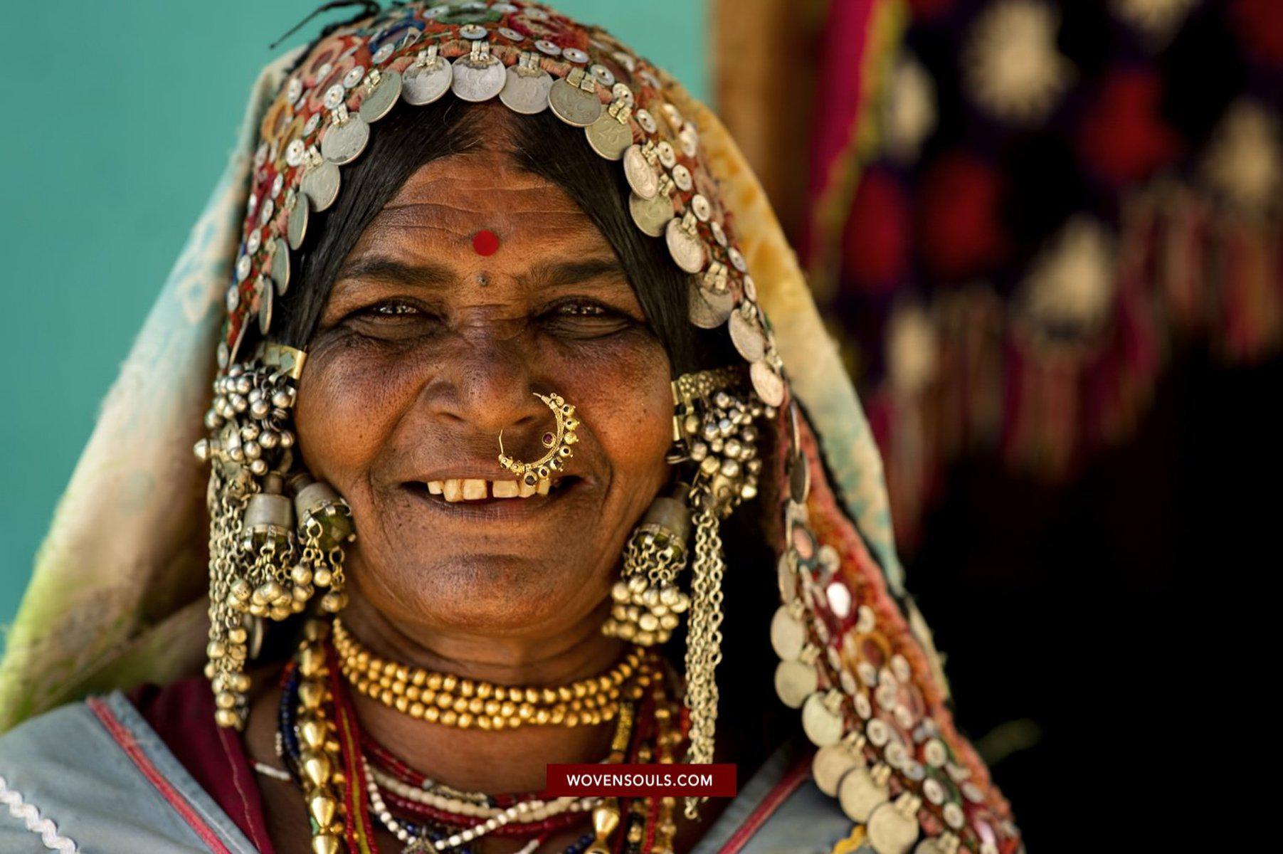 Portraits - Lambani Banjara Tribe Karnataka-WOVENSOULS-Antique-Vintage-Textiles-Art-Decor