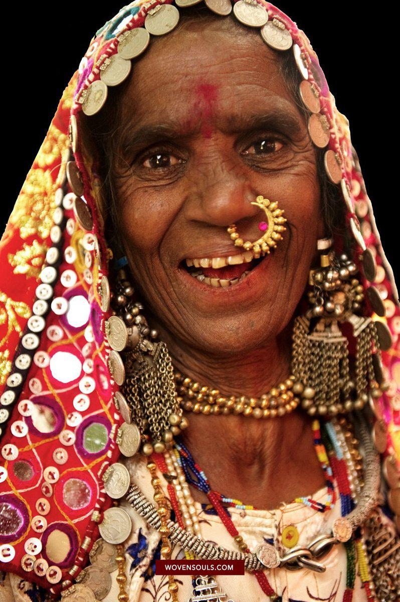 Portraits - Lambani Banjara Tribe Karnataka-WOVENSOULS-Antique-Vintage-Textiles-Art-Decor