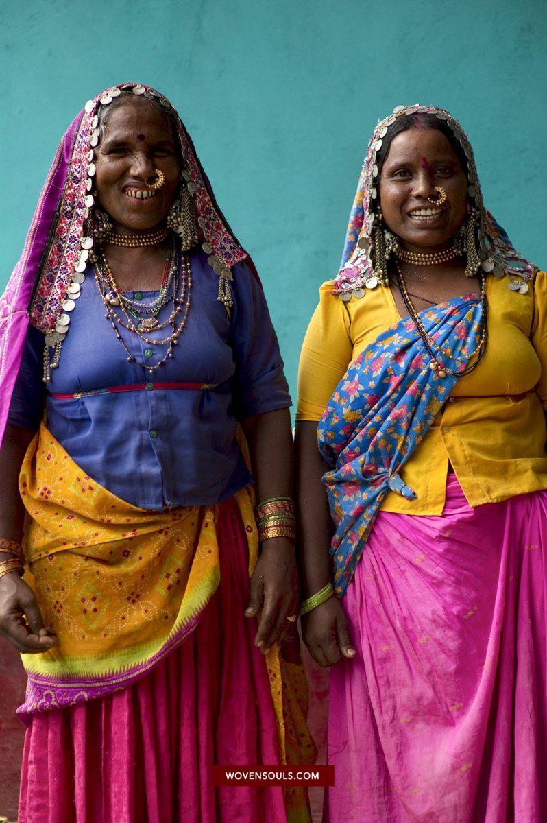 Portraits - Lambani Banjara Tribe Karnataka-WOVENSOULS-Antique-Vintage-Textiles-Art-Decor