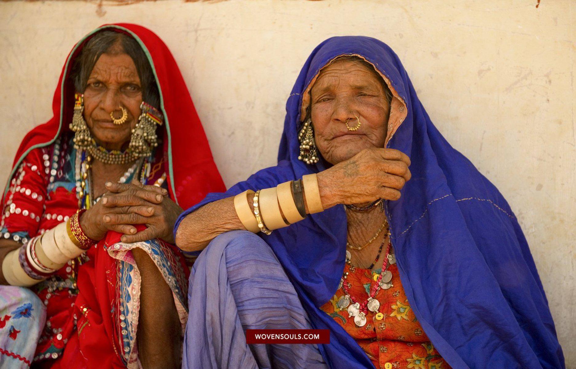 Portraits - Lambani Banjara Tribe Karnataka-WOVENSOULS-Antique-Vintage-Textiles-Art-Decor