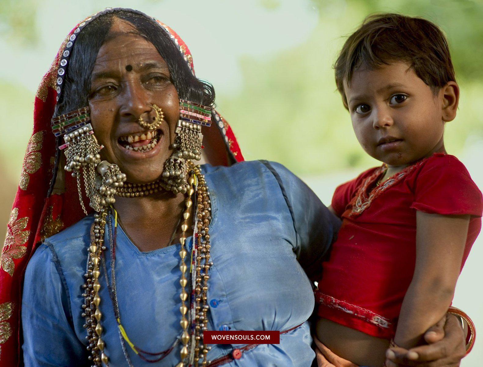 Portraits - Lambani Banjara Tribe Karnataka-WOVENSOULS-Antique-Vintage-Textiles-Art-Decor