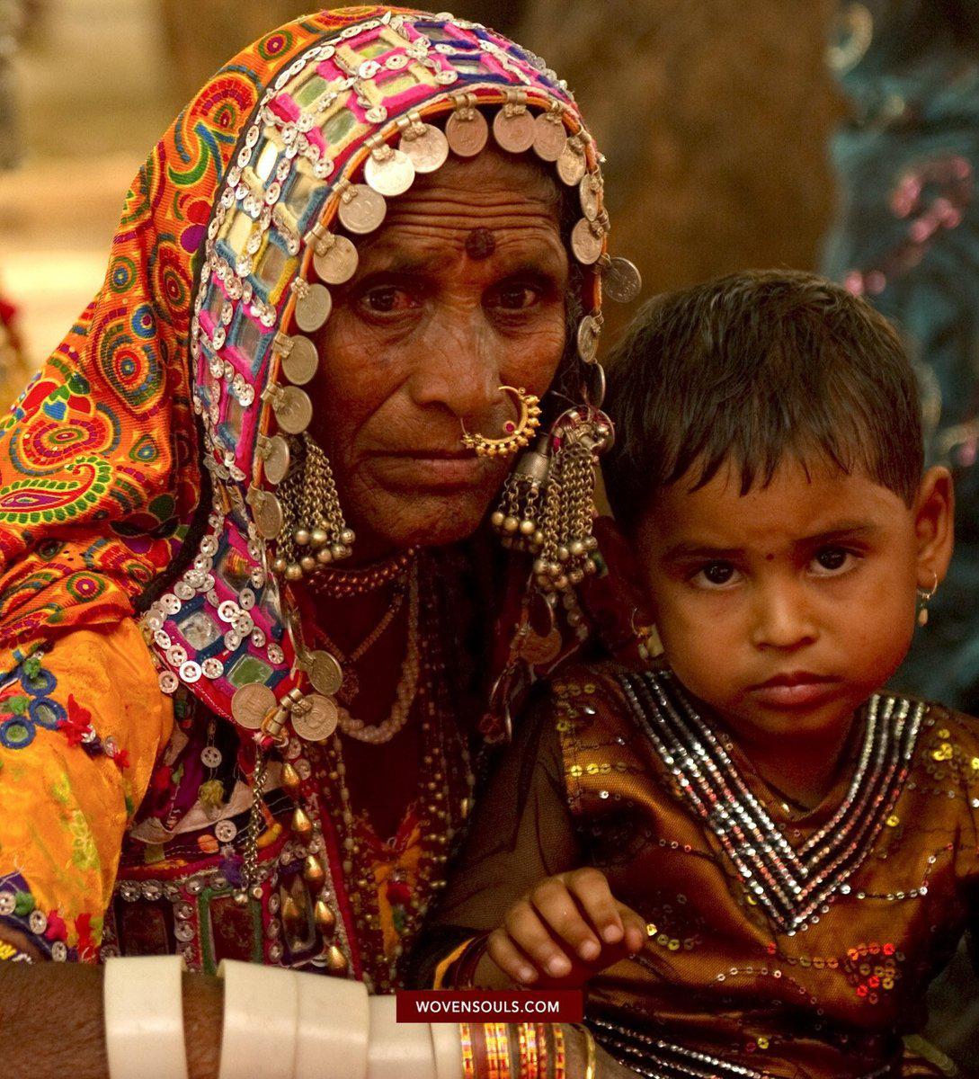 Portraits - Lambani Banjara Tribe Karnataka-WOVENSOULS-Antique-Vintage-Textiles-Art-Decor