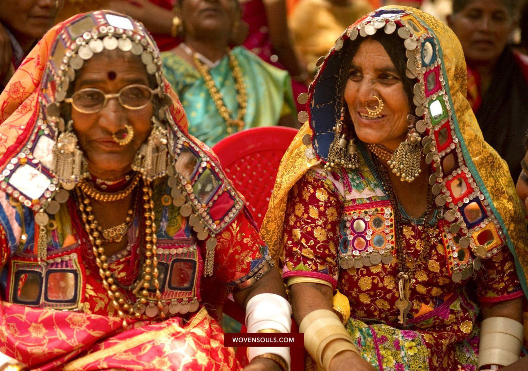 Portraits - Lambani Banjara Tribe Karnataka-WOVENSOULS-Antique-Vintage-Textiles-Art-Decor