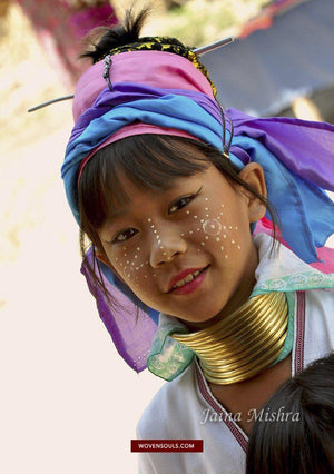 Portraits - Long Neck Karen People - Northern Thailand-WOVENSOULS-Antique-Vintage-Textiles-Art-Decor