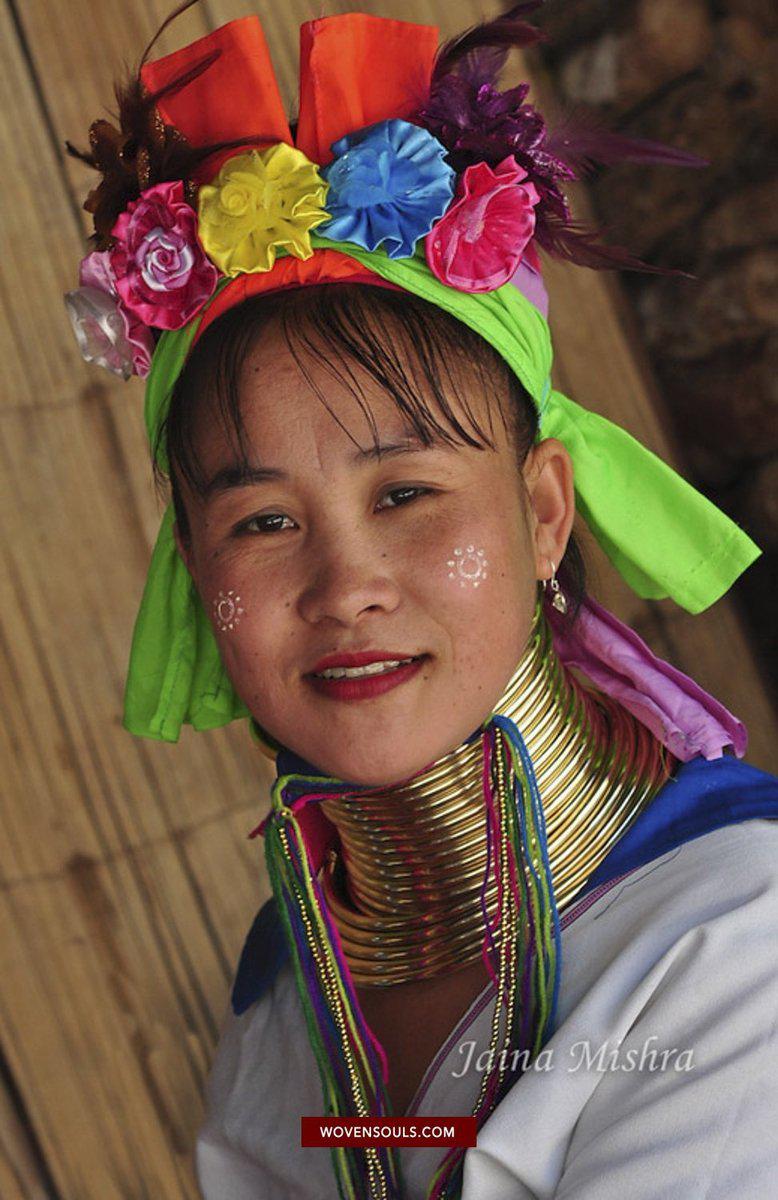 Portraits - Long Neck Karen People - Northern Thailand-WOVENSOULS-Antique-Vintage-Textiles-Art-Decor