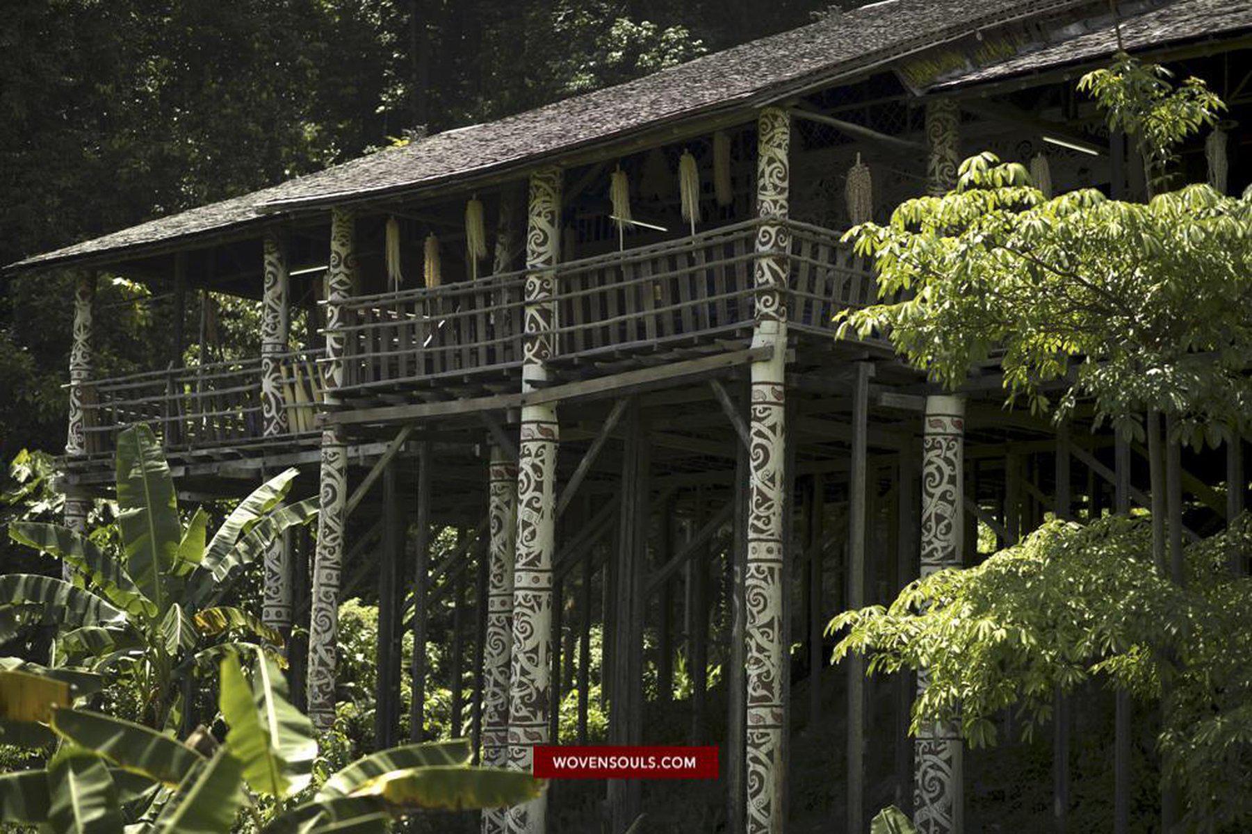 Portraits of Iban Sarawak Dayak Culture-WOVENSOULS-Antique-Vintage-Textiles-Art-Decor