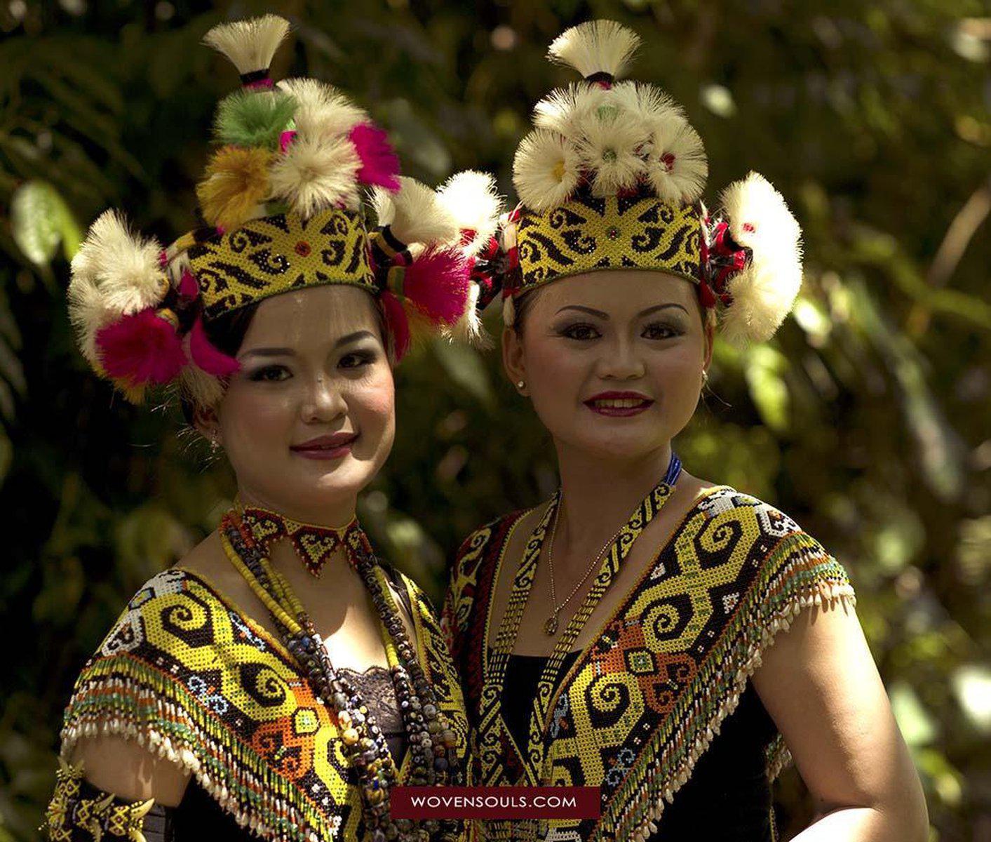 Portraits of Iban Sarawak Dayak Culture-WOVENSOULS-Antique-Vintage-Textiles-Art-Decor