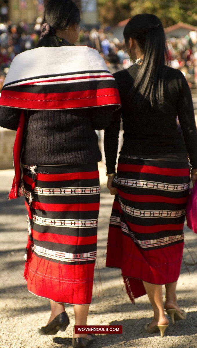 Naga girl in a red traditional attire #nagaland_girls  #nagaland_street_styles #nagaland_street_style_l… | India traditional dress,  East indian outfits, East fashion
